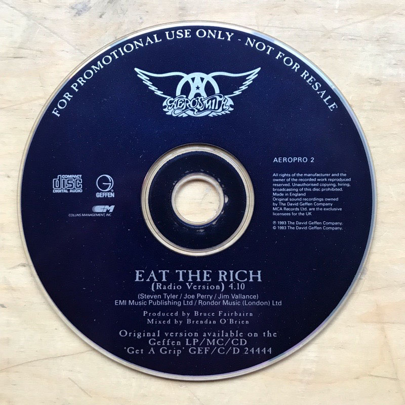 AEROSMITH - Eat The Rich Record