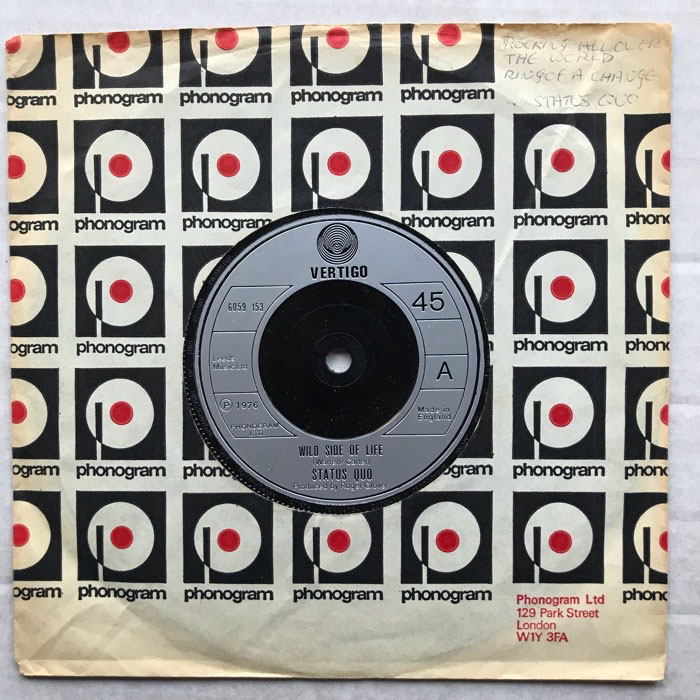Status Quo - Wild Side Of Life - Uk