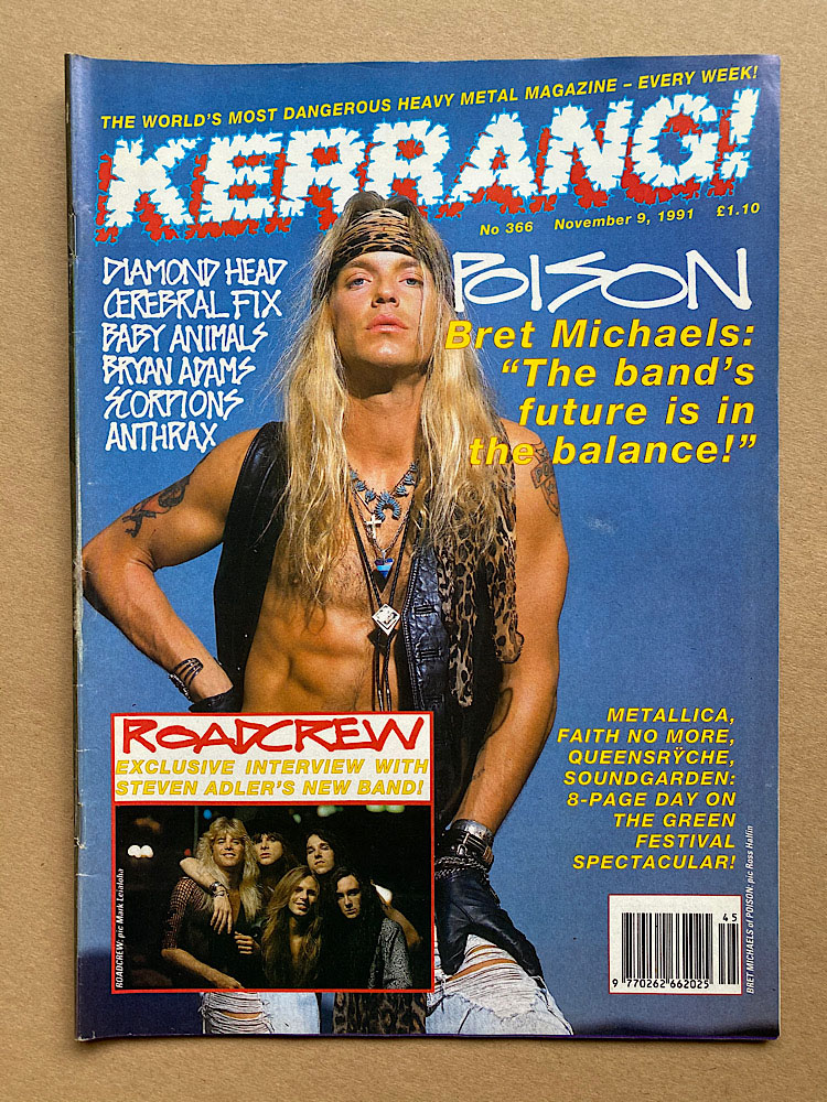 Poison Kerrang No.366 MAGAZINE