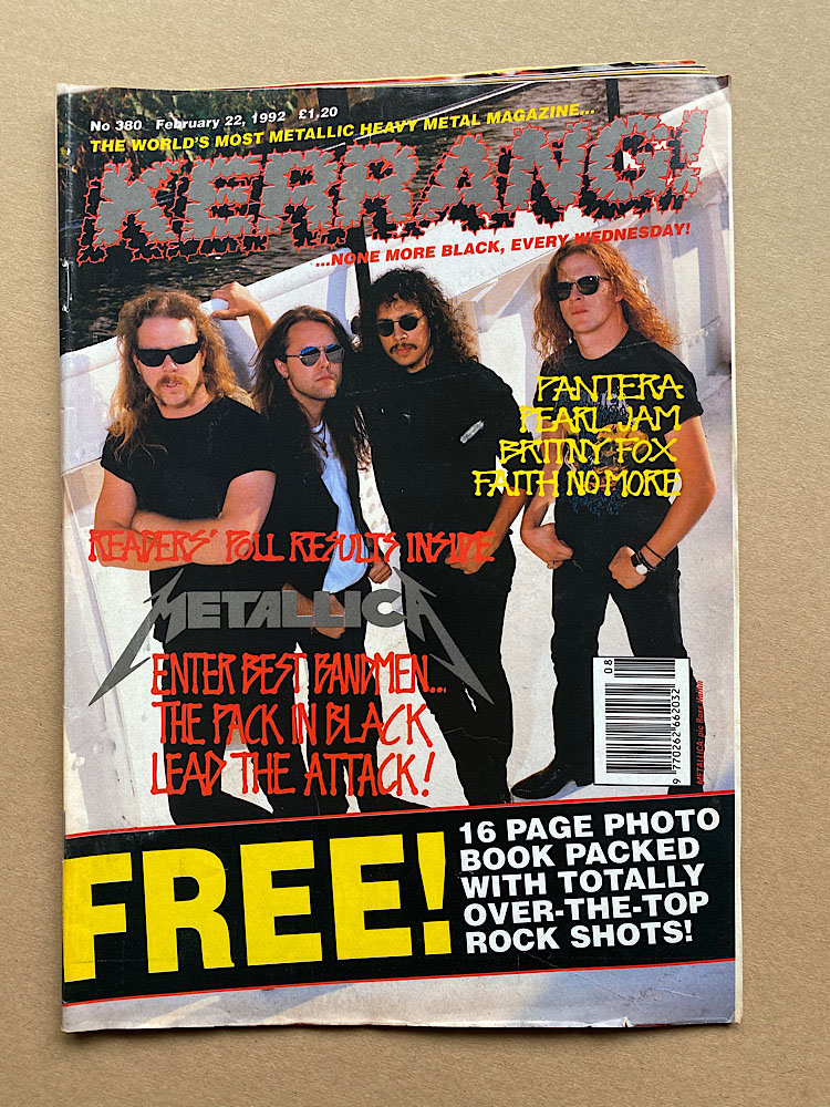 METALLICA - Kerrang No.380