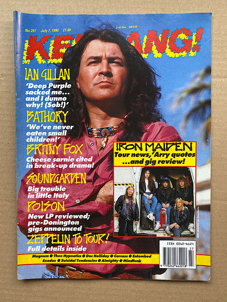 IAN GILLAN - KERRANG NO.297