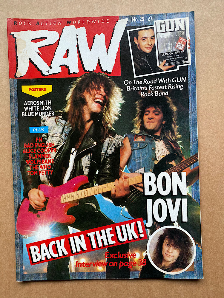 Bon Jovi Raw No.25 MAGAZINE