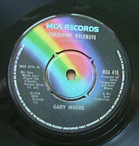 GARY MOORE - Parisienne Walkways Record