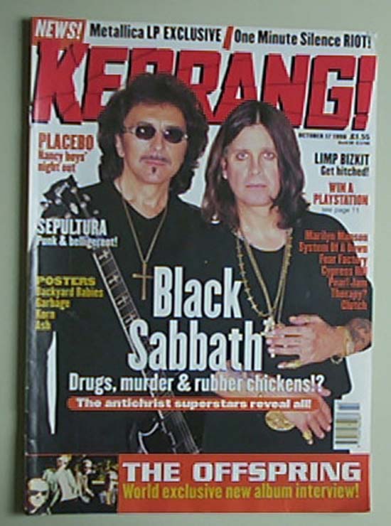 BLACK SABBATH - Kerrang No.721