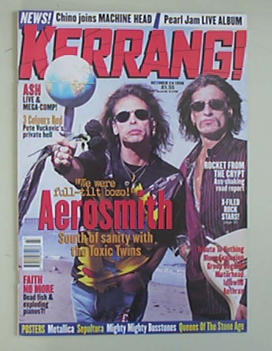 Aerosmith Kerrang No.722 MAGAZINE