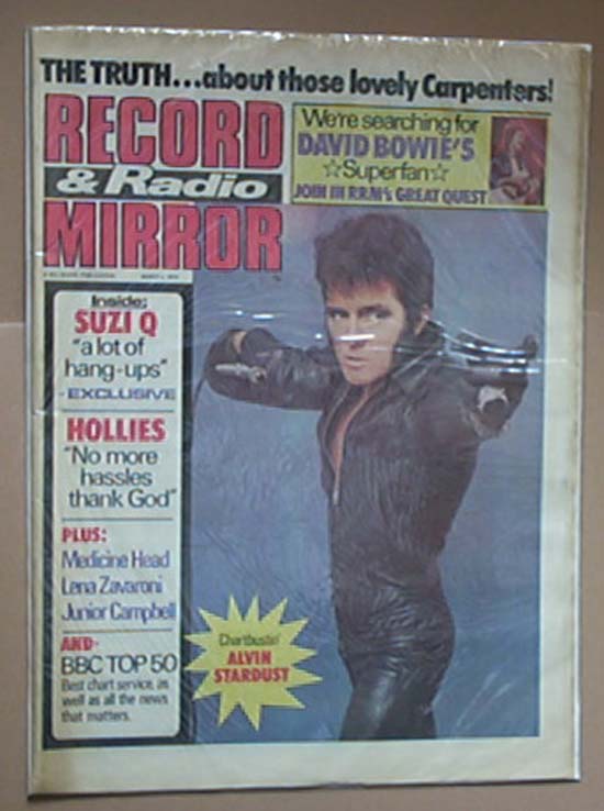 ALVIN STARDUST - RECORD MIRROR
