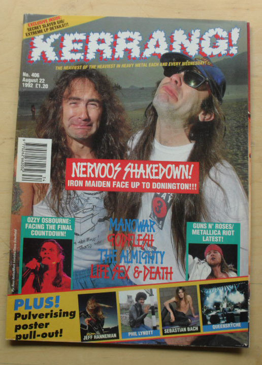 Iron Maiden Kerrang No.406 MAGAZINE