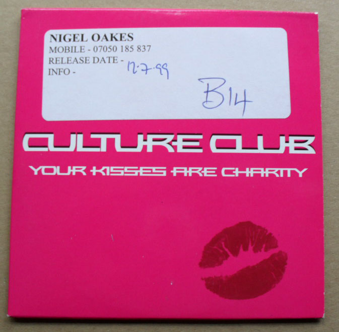 Your Kisses Are Charity - CULTURE CLUB