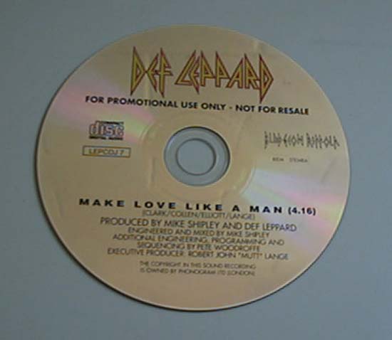 Def Leppard - Make Love Like A Man - Uk