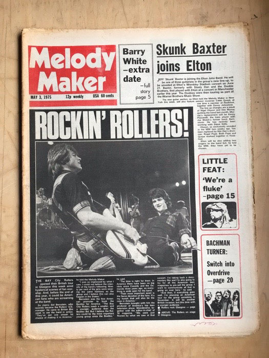 BAY CITY ROLLERS - MELODY MAKER