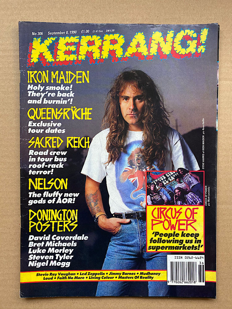 Iron Maiden Kerrang No.306 MAGAZINE