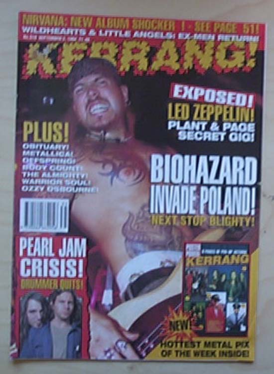 BIOHAZARD - KERRANG NO.510