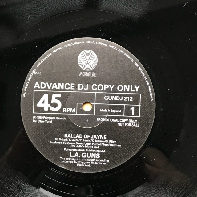 L.A. GUNS - BALLAD OF JAYNE
