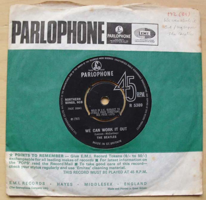 Beatles - We Can Work It Out - Uk