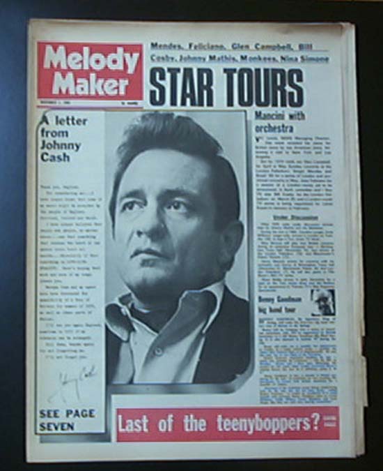 JOHNNY CASH - Melody Maker