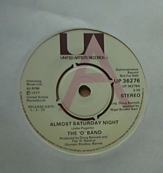 O BAND - ALMOST SATURDAY NIGHT