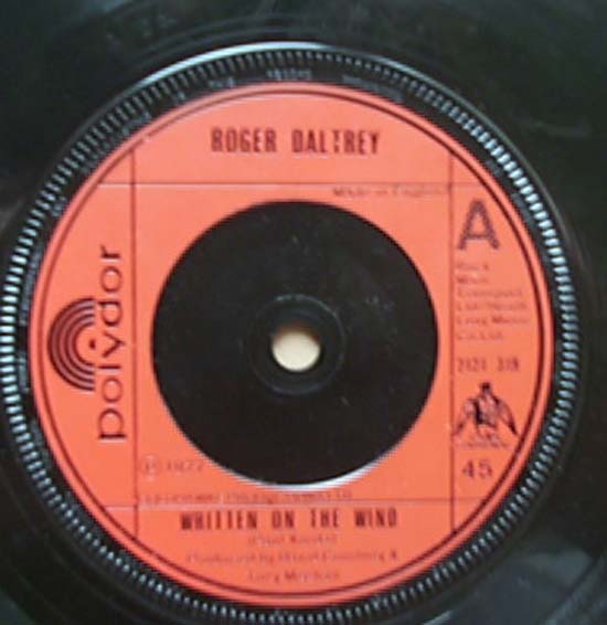 Daltrey, roger - Written On The Wind - Uk