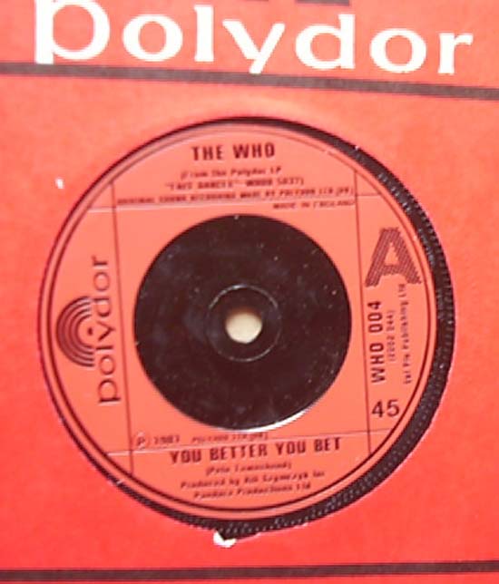 WHO - You Better You Bet Album