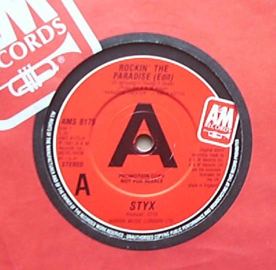Styx Rockin+The+Paradise 7''