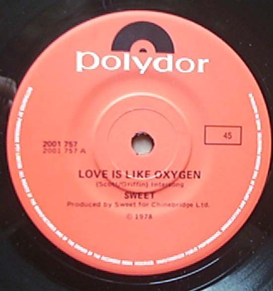 SWEET - Love Is Like Oxygen EP