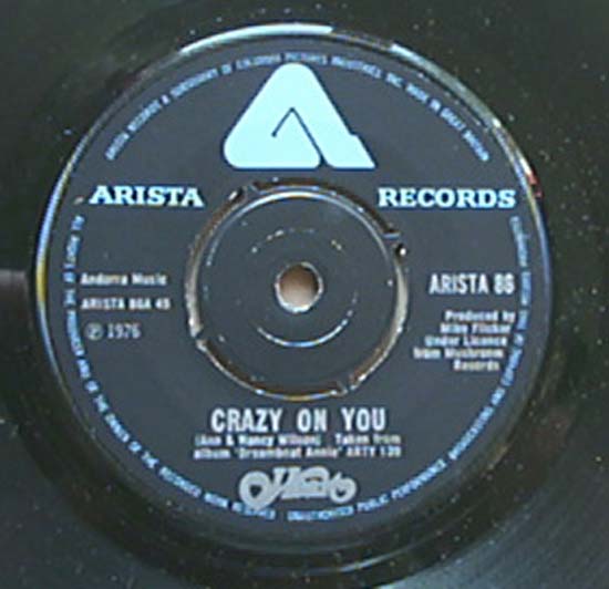 Crazy On You  Dreamboat Annie listings