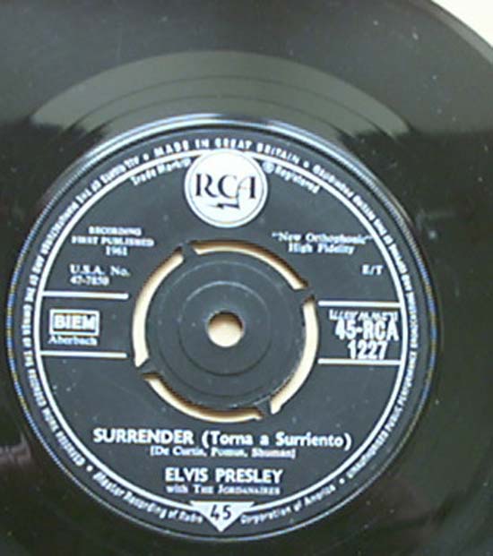 Presley, elvis - Surrender - Uk
