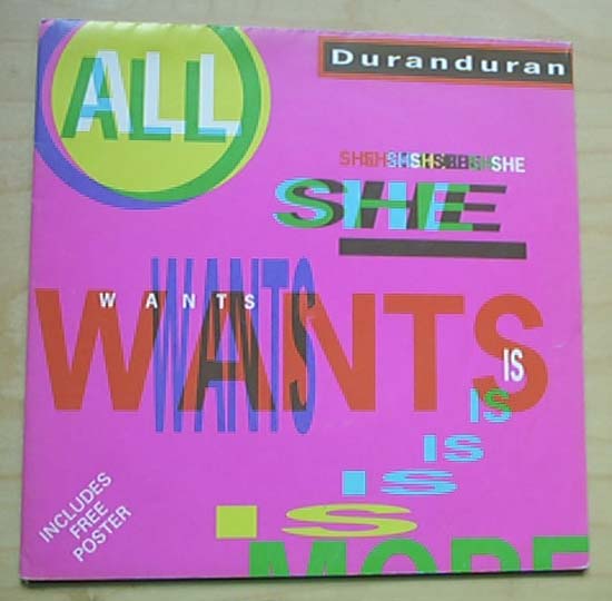 Duran Duran All+She+Wants+Is 7''