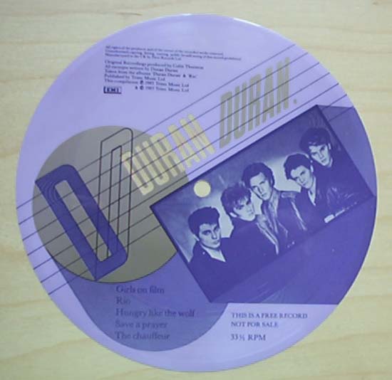 DURAN DURAN - Girls On Film (flexi)