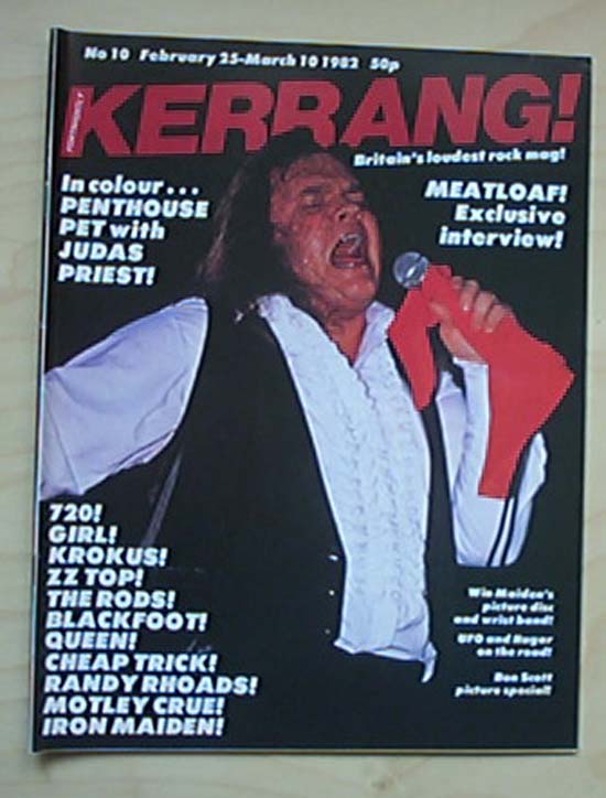 Meat Loaf Kerrang No.10 MAGAZINE