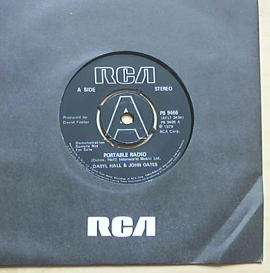 HALL + OATES - PORTABLE RADIO