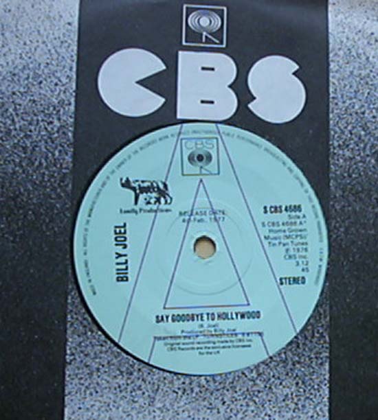 Billy Joel Say+Goodbye+To+Hollywood 7''