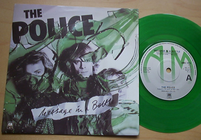 Police - Message In A Bottle (green - Uk)