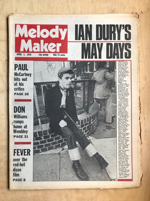 IAN DURY - MELODY MAKER