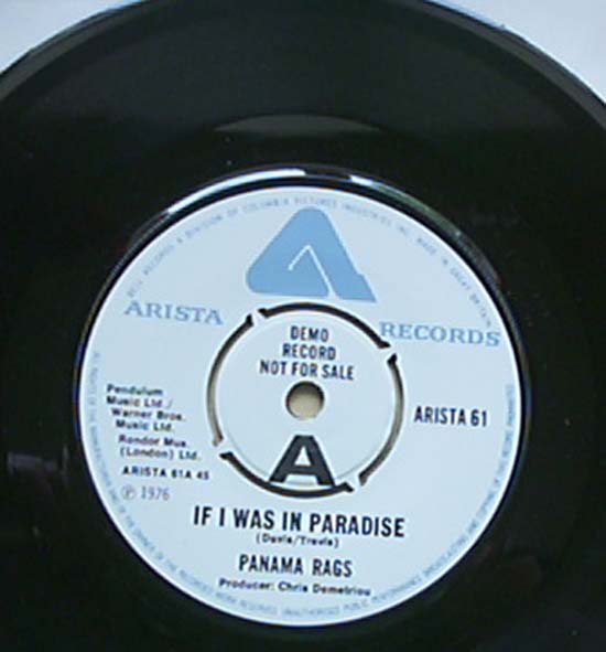PANAMA RAGS - If I Was In Paradise