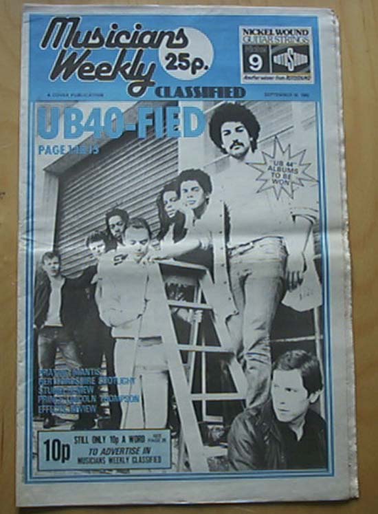 UB40 - Musicians Weekly