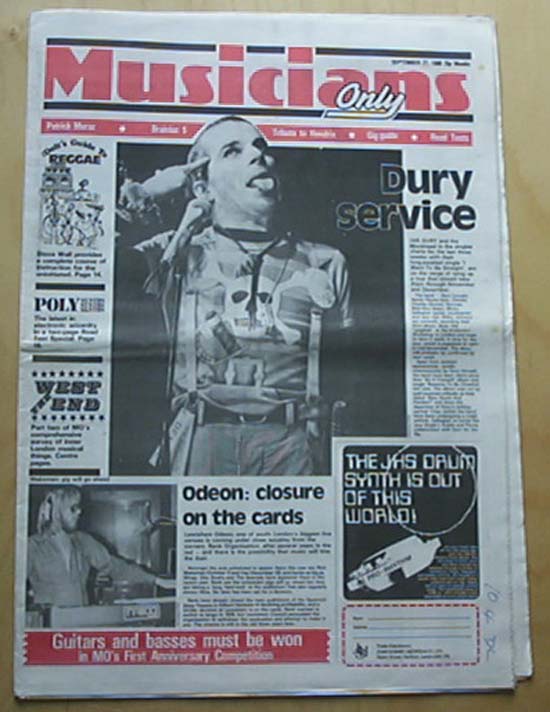 IAN DURY - MUSICIANS ONLY