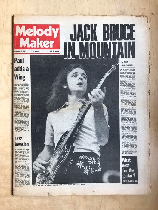 JACK BRUCE - Melody Maker