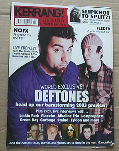 DEFTONES - KERRANG NO.936