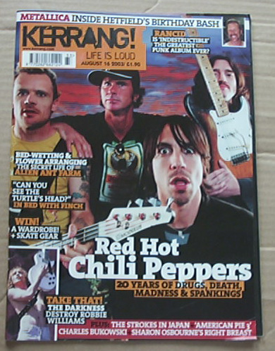 RED HOT CHILI PEPPERS - Kerrang No.968