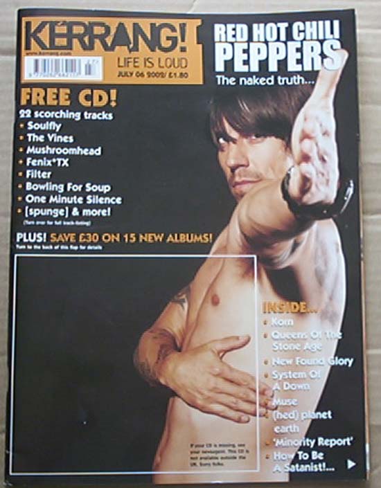 RED HOT CHILI PEPPERS - Kerrang No.911