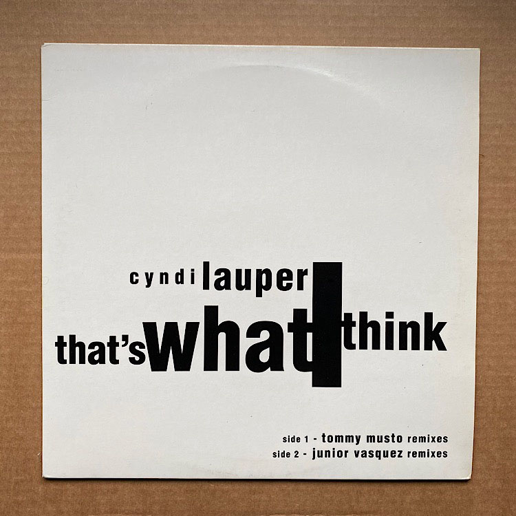 CYNDI LAUPER - That's What I Think Vinyl