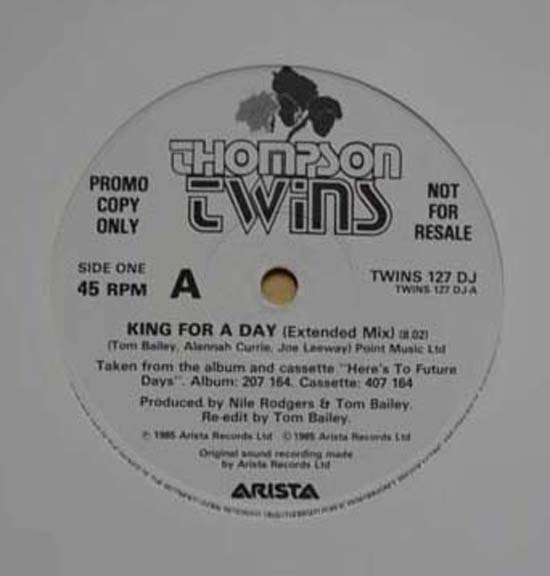Thompson Twins King+For+A+Day 12''
