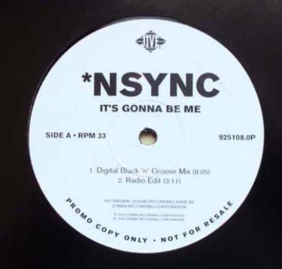 Nsync I'ts+Gonna+Be+Me 12''
