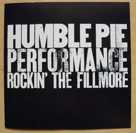 HUMBLE PIE - Performance - Rockin' The Fillmore