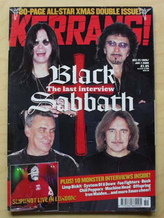 BLACK SABBATH - Kerrang No.782