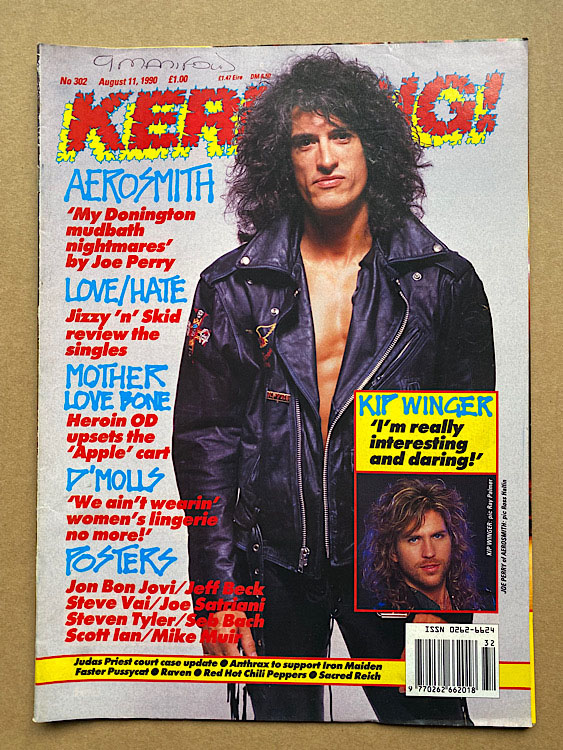 Aerosmith Kerrang No.302 MAGAZINE