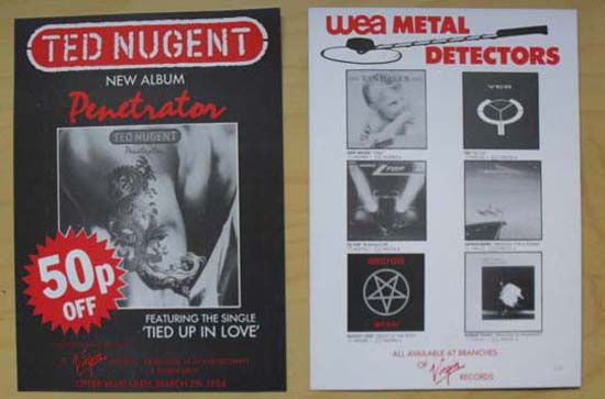 Ted Nugent Penetration HANDBILLFLYER