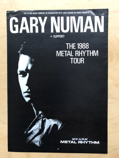 GARY NUMAN - 1988 Metal Rhythm Tour
