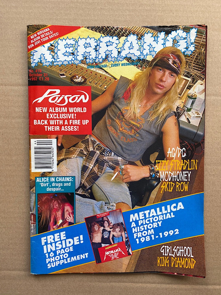 Poison Kerrang No.416 MAGAZINE