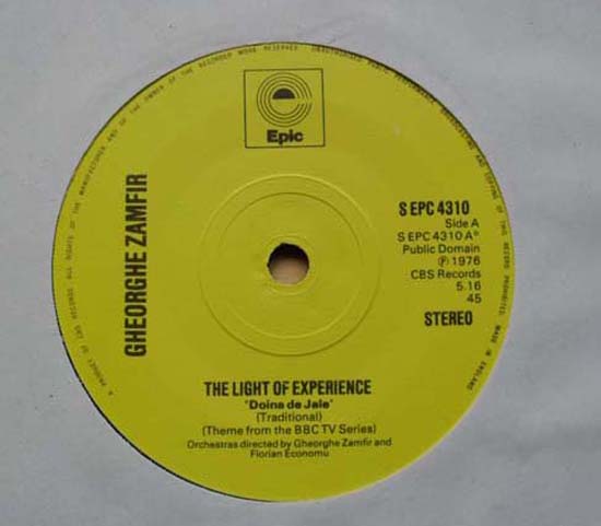 Gheorghe Zamfir The+Light+Of+Experience 7''